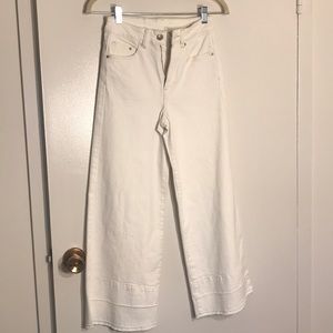NWT White Wide Leg Jeans